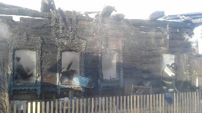 Пожар в д.Шульгино Аларский район  